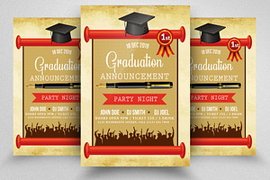 Graduation Party Flyer Template, a Flyer Template by Business Flyers