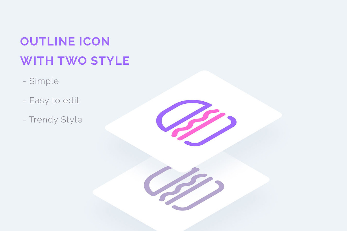 UICON - Restaurant Icons Set, an Outline Icon by CCS Type (Photo 6 of 7)