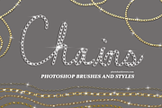 40 Chain Photoshop Brushes, a Brush Add-On by Photohacklovers (Thumbnail 6 of 6)