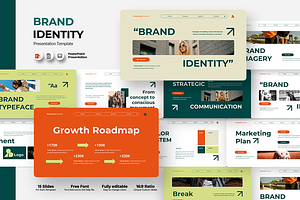 Brand Identity - PowerPoint Template, a Presentation Template by QR Design Studio