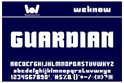 Guardian font, a Font by weknow (Thumbnail 2 of 5)