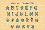 Halloween Font and Alphabet Bundle, a Sans Serif Font by Adalin Shop (Thumbnail 14 of 19)
