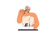 People brushing teeth set, a Person Illustration by PaperTrident (Thumbnail 2 of 11)
