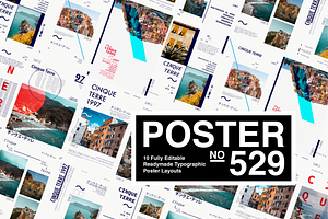 10 Fully Editable Typographic Poster