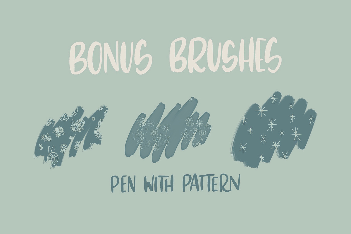 Procreate Pattern Brushes, a Brush Add-On by michalhirt (Photo 7 of 8)