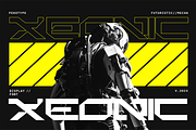 Xeonic - Futuristic Display Font, a Sans Serif Font by Pekotype (Thumbnail 1 of 12)