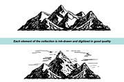 Mountains and trees sketch, an Object Graphic by Live line (Thumbnail 2 of 6)