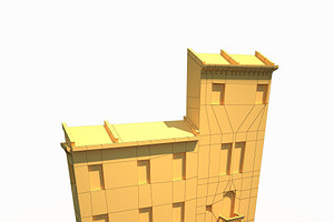 Building Facade 174 Low Poly