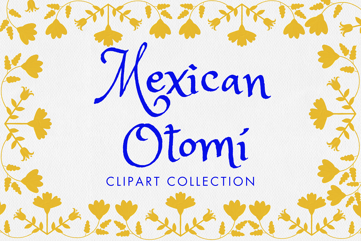 Yellow Otomi Oil Florals, a Texture Graphic by Minky Moo Creations (Photo 1 of 18)