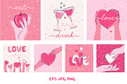 Love Vibes Set, a Seasonal Illustration by Zim Varezhkin (Thumbnail 8 of 12)