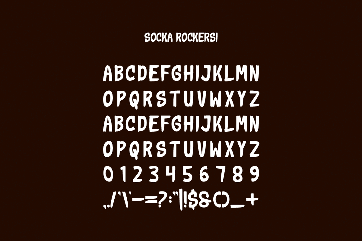 Socka Rockers - Marker & Chalk Font, a Sans Serif Font by Iqsiart Studio (Photo 6 of 8)