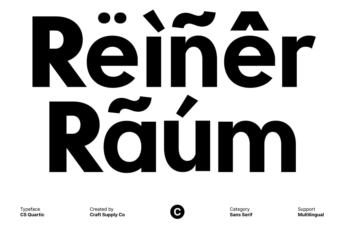 CS Quartic – Bold Sans Serif, a Sans Serif Font by Craft Supply Co. (Photo 5 of 8)