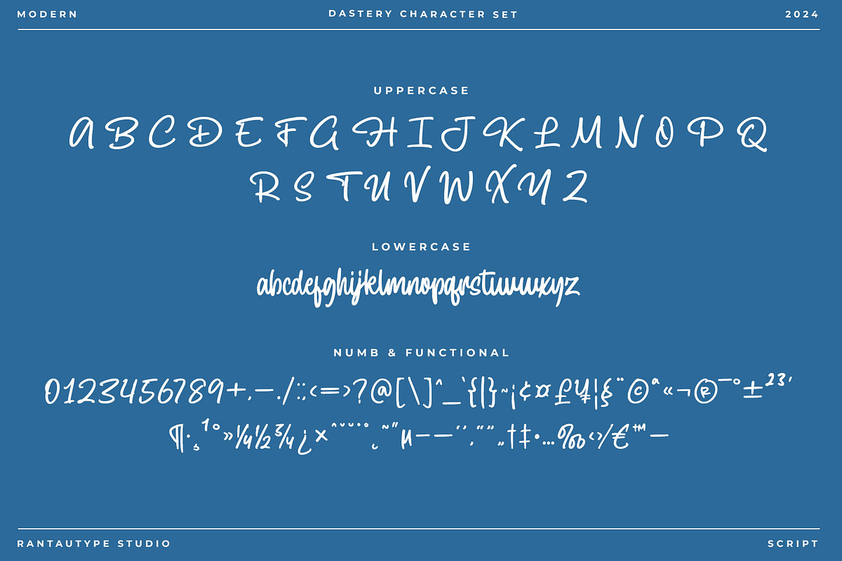 Dastery Modern Script Font, a Handwritten Font by RantautypeStudio (Photo 14 of 15)