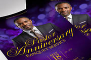 Pastor Anniversary Banquet Flyer, a Flyer Template by Four C Graphic (Thumbnail 9 of 10)