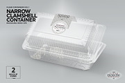 Narrow Clamshell Container Mockup, a Cups & Container Mockup by INCDesign (Thumbnail 7 of 11)