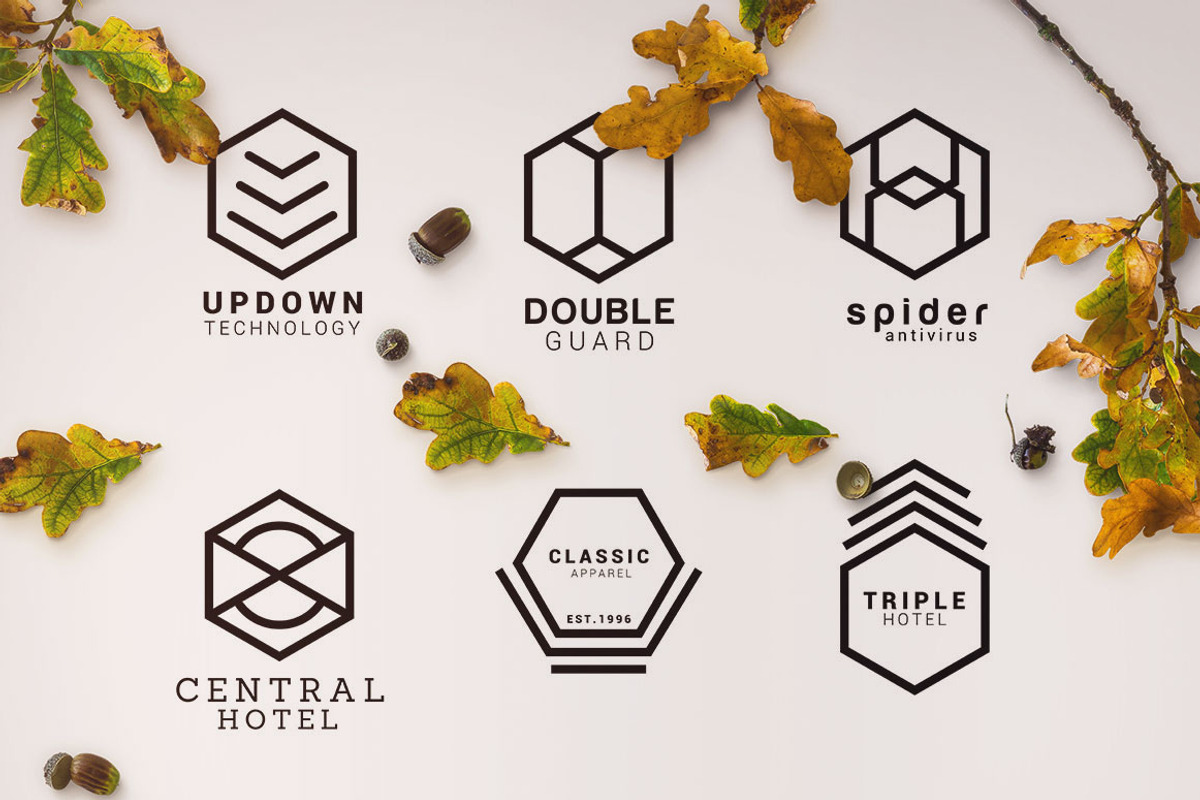 150+ Minimal Hexagon Logo Templates, a Branding & Logo Template by Sahade Studio (Photo 22 of 25)