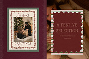 Vintage Christmas Cards & Frames, a Background Graphic by Laras Wonderland (Thumbnail 9 of 12)