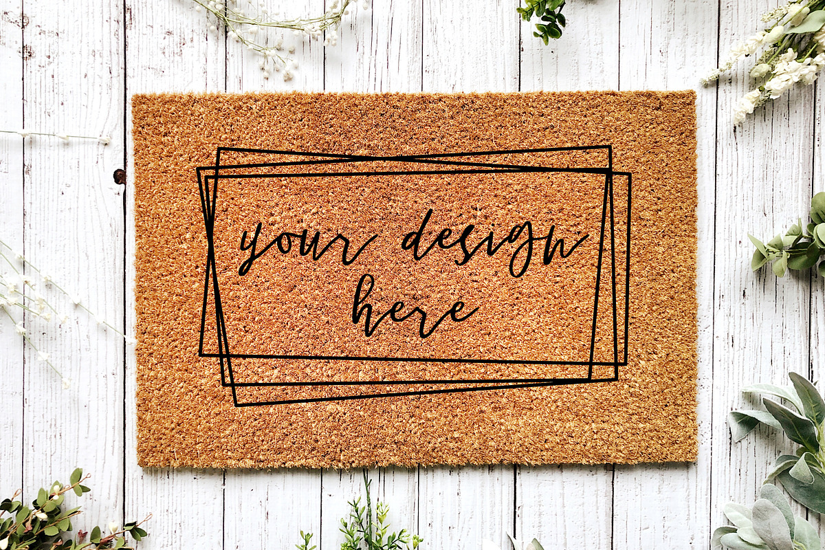 Coir Doormat Mockup, a Household Mockup by Affinity Grove