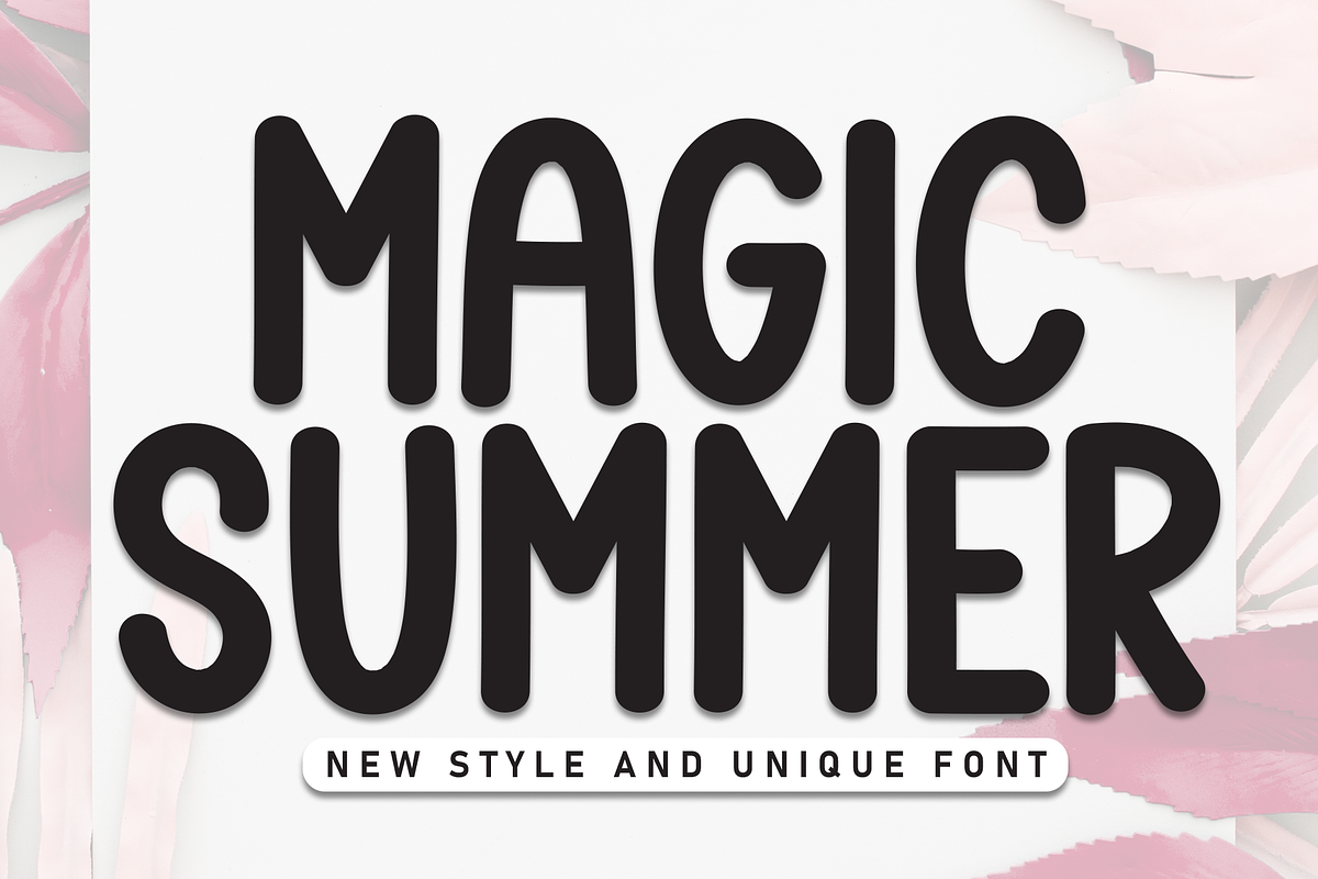 Magic Summer | Script Font, a Script Font by Scratchones (Photo 1 of 8)