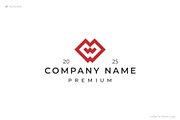 Letter W Heart Logo, a Branding & Logo Template by Advateik ™ (Thumbnail 1 of 2)