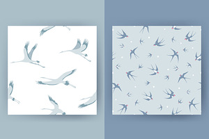 Seamless Patterns With Birds