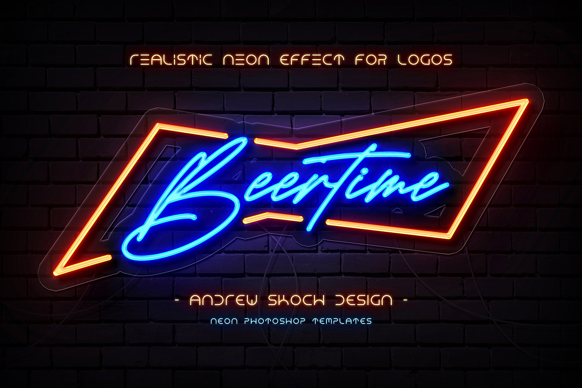 Real Neon Photoshop Effect, a Brushes & More by Andrew Skoch Design (Photo 6 of 8)