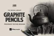 Graphite Pencils Procreate Brushes, a Brush Add-On by GRANCI STUDIOS (Thumbnail 1 of 9)
