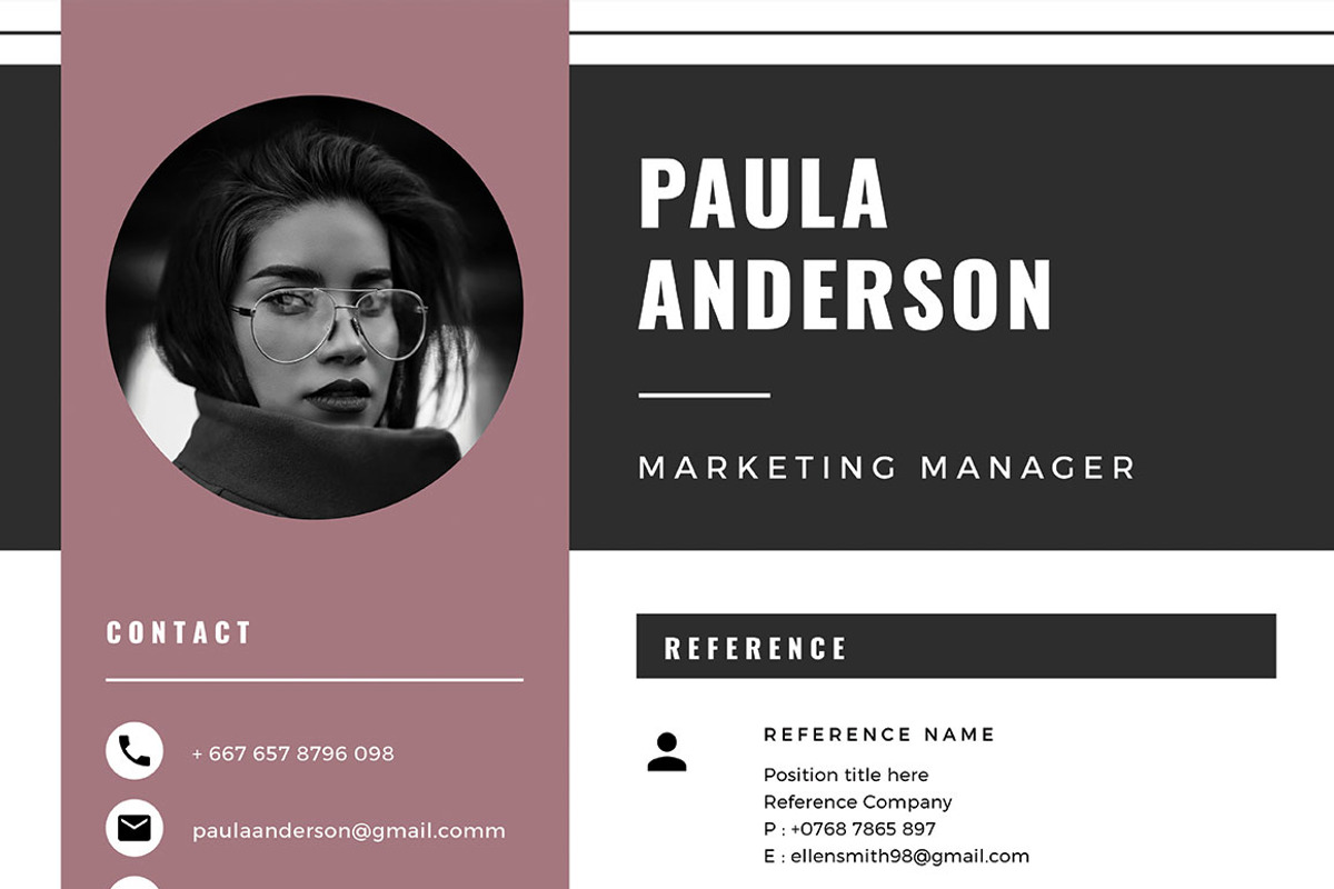 Resume Template / Cv Template, a Resume Template by Symie Design (Photo 8 of 9)