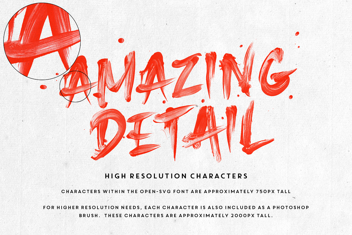 Total Rage - Brush SVG Font preview 3