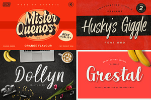 20 Script Fonts Bundle