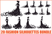 Elegant Gown Collection Bundle, an Illustration by Artivon (Thumbnail 1 of 21)