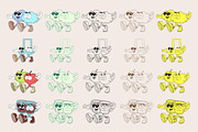 Twins - Characters Collection, an Object Illustration by Alina Sh (Thumbnail 6 of 13)