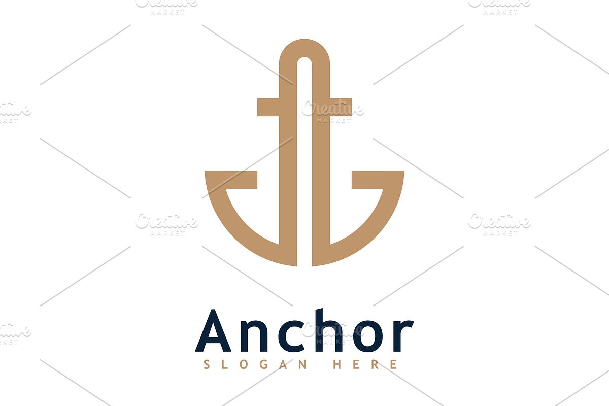 Anchor logo icon design template, a Graphic by T.Vooka