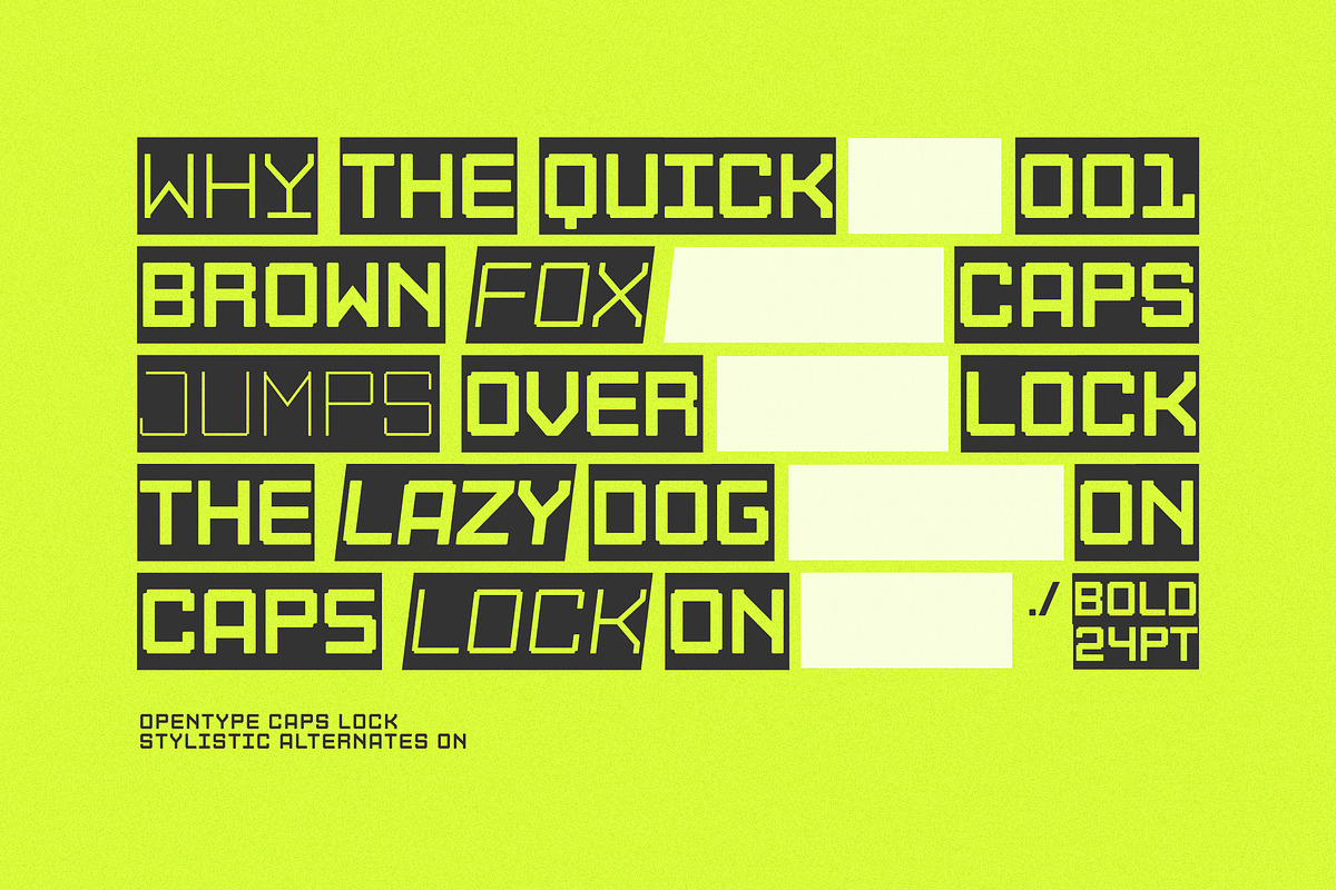 Mybloc Xyz, a Sans Serif Font by OWL KING (Photo 4 of 10)