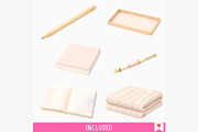 Work From Home Watercolor PNG, a Decorative Illustration by illuztrate (Thumbnail 6 of 8)