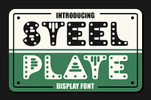 Steel Plate - Display Font