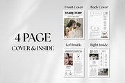 Newspaper Wedding Template, an Invitation Template by ZoloDesignHub (Thumbnail 3 of 9)