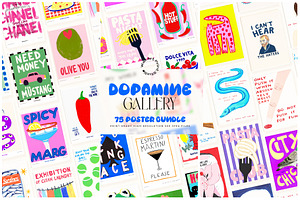 Dopamine Gallery Bundle 2, a Graphic by Wall Art Print Studio