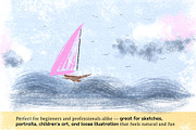 Realistic Dry Media Procreate Brush, a Brush Add-On by HabitusDesigns (Thumbnail 5 of 8)