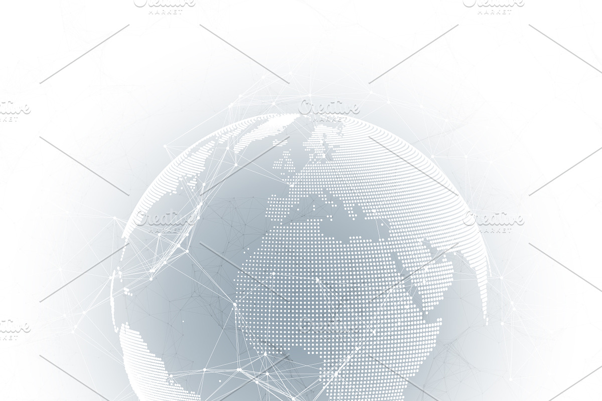 Abstract futuristic network shapes, a Healthcare Illustration by VectorShop (Photo 8 of 8)