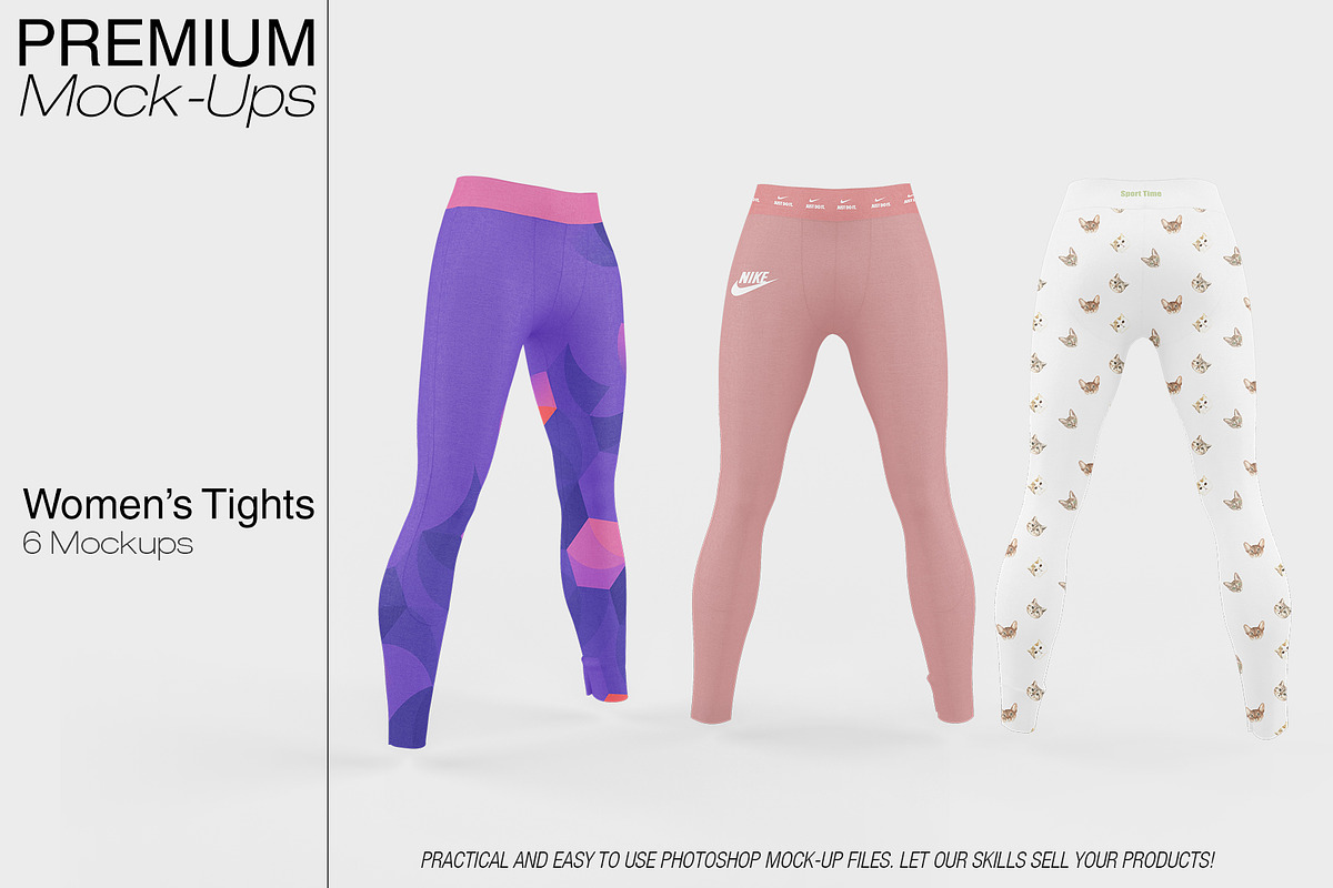Women's Tights Mockup, a Bottom Mockup by mock-ups