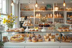 A charming bakery showcases an array, a Photo by Iftikhar Alam