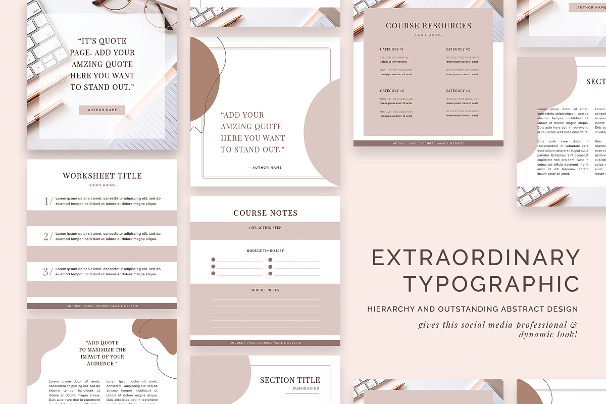 INSTAGRAM E-COURSE FOR COACH, a Social Media Template by Typography Prime (Photo 5 of 11)