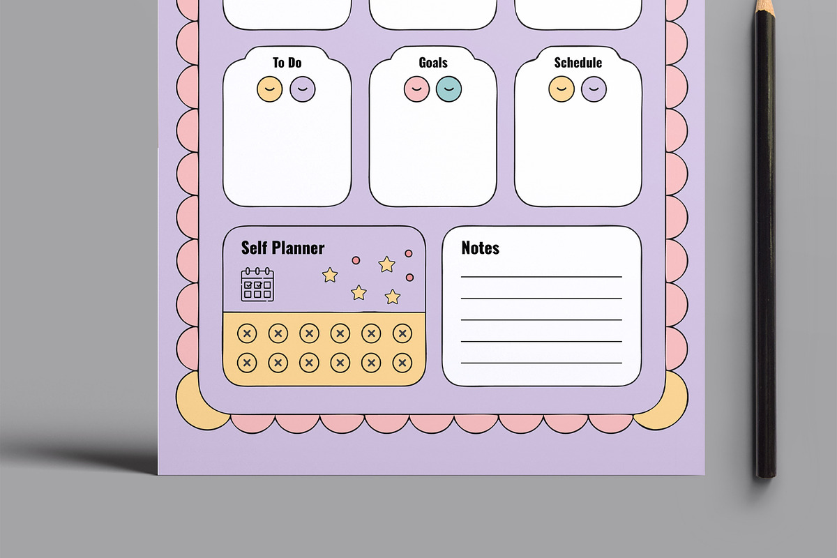 Weekly And Daily Planner Template, a Stationery Template by MightyDesign (Photo 3 of 8)
