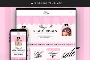Pink Wix Studio Template, a Wix Template by Template Twist Shop