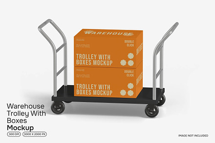 Warehouse Trolley Mockup