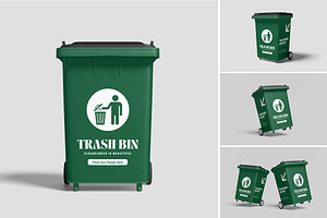 Trash Bin Mockup