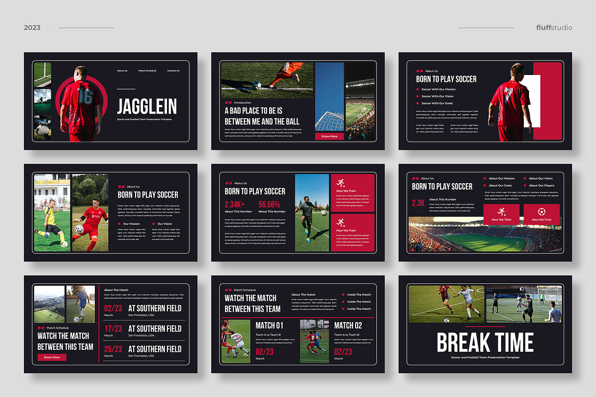 Soccer Football Google Slides, a Presentation Template by fluffstudio (Photo 2 of 4)