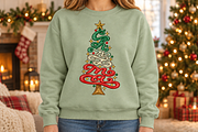 Retro Merry Christmas Trees Png, an Object Graphic by Daisy Design (Thumbnail 2 of 3)