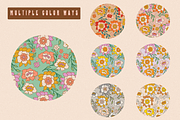 70s RETRO FLORAL PATTERN SET, a Pattern Graphic by Lauren Lesley Studio (Thumbnail 11 of 16)